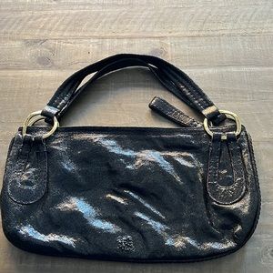 49 Square Miles Black Snakeskin Purse.